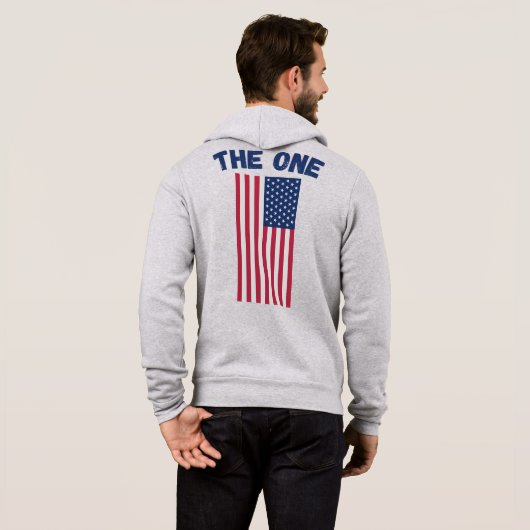 De One American flag Original Patriotic Mode Hoodie (Achterkant volledig)