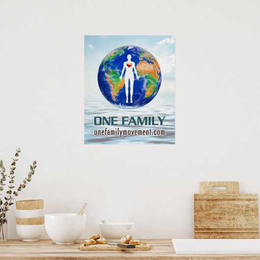 De One Family World Peace Movement POSTER (Keuken)
