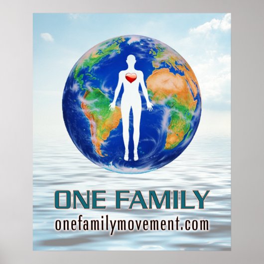 De One Family World Peace Movement POSTER (Voorkant)