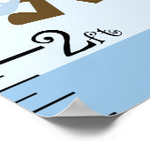 De one-key Rocker Groeigrafiek houdt bij 8x44! Poster (Hoek)