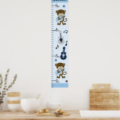 De one-key Rocker Groeigrafiek houdt bij 8x44! Poster (Keuken)