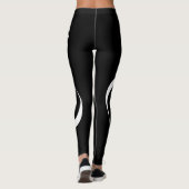 De One Sports Black GYM en Yoga Leggings (Achterkant)