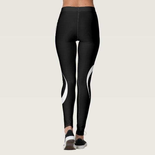 De One Sports Black GYM en Yoga Leggings (Achterkant)