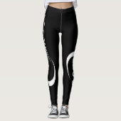De One Sports Black GYM en Yoga Leggings (Voorkant)