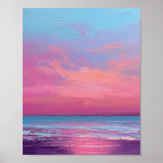 De oneindige echo van zonsondergang poster (Voorkant)