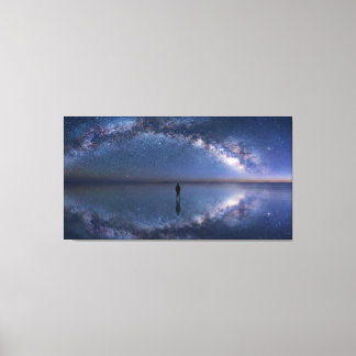 de Oneindige Spiegel - Salar de Uyuni Melkweg  Canvas Afdruk