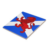 De ongebreidelde leeuw/vlag van Schotland Tegeltje (Zijkant)