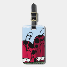 De ongeëvenaarde illusie van de Liefde Ladybug Bagagelabel