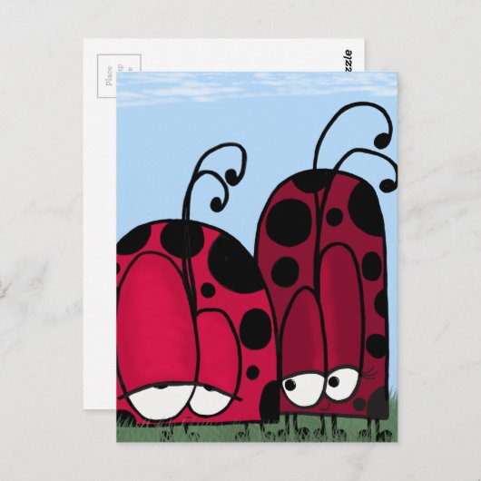 De ongeëvenaarde illusie van de Liefde Ladybug Briefkaart (Voorkant / Achterkant)