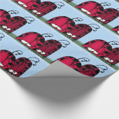 De ongeëvenaarde illusie van de Liefde Ladybug Cadeaupapier (Hoek)