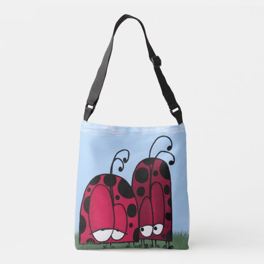 De ongeëvenaarde illusie van de Liefde Ladybug Crossbody Tas (Achterkant)