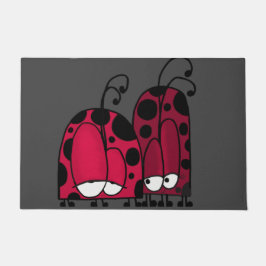 De ongeëvenaarde illusie van de Liefde Ladybug Deurmat