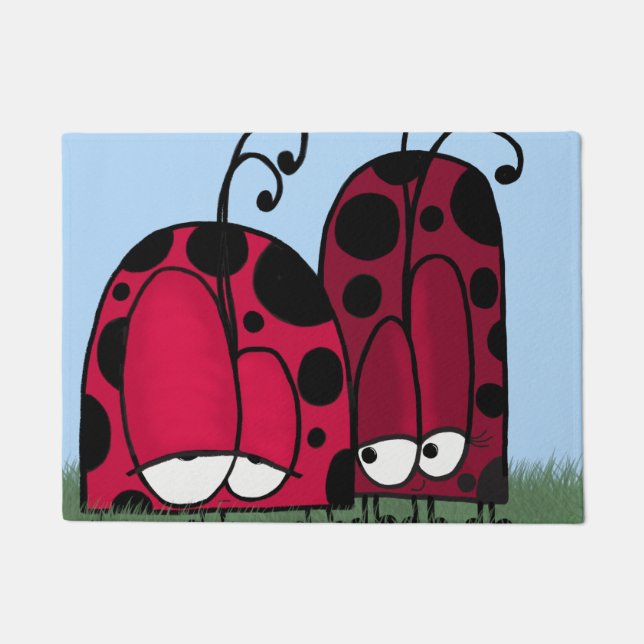 De ongeëvenaarde illusie van de Liefde Ladybug Deurmat (Voorkant)