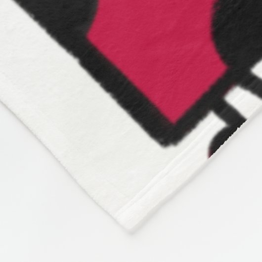 De ongeëvenaarde illusie van de Liefde Ladybug Fleece Deken (Hoek)