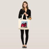 De ongeëvenaarde illusie van de Liefde Ladybug Grote Tote Bag (Voorkant (model))
