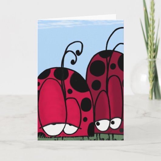 De ongeëvenaarde illusie van de Liefde Ladybug Kaart (Voorkant)