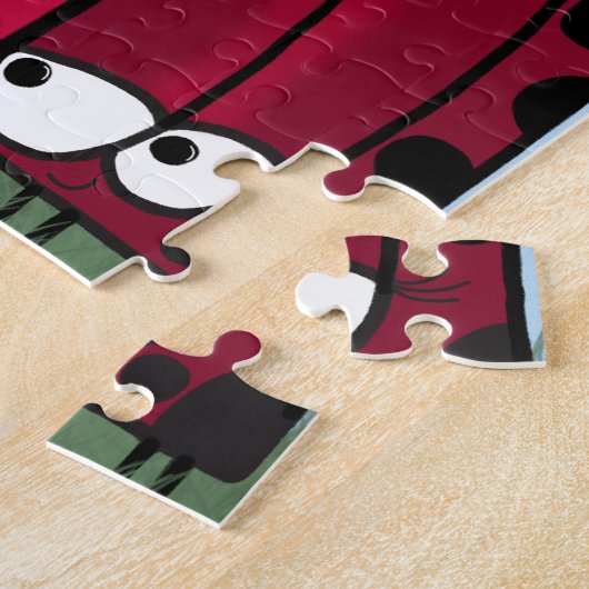 De ongeëvenaarde illusie van de Liefde Ladybug Legpuzzel (Zijkant)