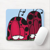 De ongeëvenaarde illusie van de Liefde Ladybug Muismat (Met muis)