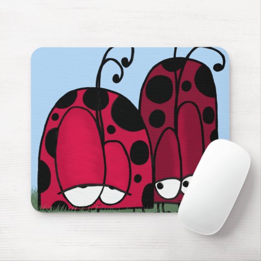 De ongeëvenaarde illusie van de Liefde Ladybug Muismat (Met muis)