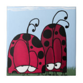 De ongeëvenaarde illusie van de Liefde Ladybug Tegeltje (Voorkant)