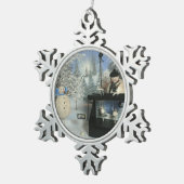 De ongelooflijke beeldhouwer tin sneeuwvlok ornament (Rechts)