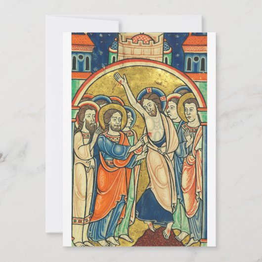De ongelooflijkheid van St Thomas uit Psalter  Feestdagenkaart (Voorkant)