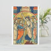 De ongelooflijkheid van St Thomas uit Psalter  Feestdagenkaart (Staand voorkant)