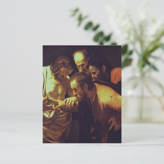De ongelovigheid van Sint Thomas door Caravaggio (Staand voorkant)