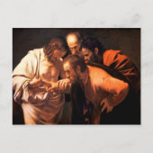 De ongelovigheid van Sint Thomas door Caravaggio Briefkaart (Voorkant)