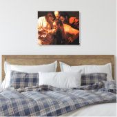 De ongelovigheid van Sint Thomas door Caravaggio Canvas Afdruk (Insitu (Slaapkamer))