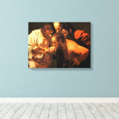 De ongelovigheid van Sint Thomas door Caravaggio Canvas Afdruk (Insitu (Houten vloer))