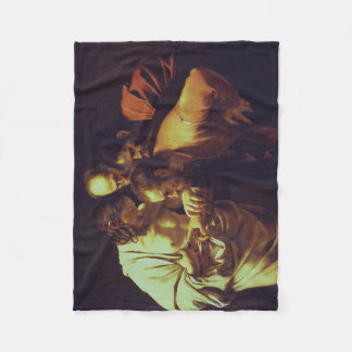 De ongelovigheid van Sint Thomas door Caravaggio Fleece Deken