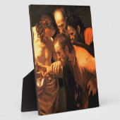 De ongelovigheid van Sint Thomas door Caravaggio Fotoplaat (Zijkant)