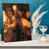 De ongelovigheid van Sint Thomas door Caravaggio Fotoplaat (Zijkant)