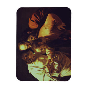 De ongelovigheid van Sint Thomas door Caravaggio Magneet