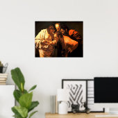 De ongelovigheid van Sint Thomas door Caravaggio Poster (Thuiskantoor)