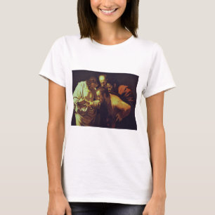 De ongelovigheid van Sint Thomas door Caravaggio T-shirt