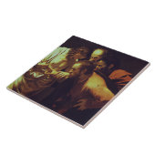 De ongelovigheid van Sint Thomas door Caravaggio Tegeltje (Zijkant)