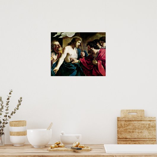 De ongelovigheid van St. Thomas Poster (Keuken)