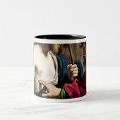 De ongelovigheid van St. Thomas Tweekleurige Koffiemok (Center)