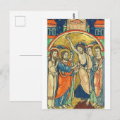 De Ongelovigheid van St Thomas van Psalter Briefkaart (Voorkant / Achterkant)