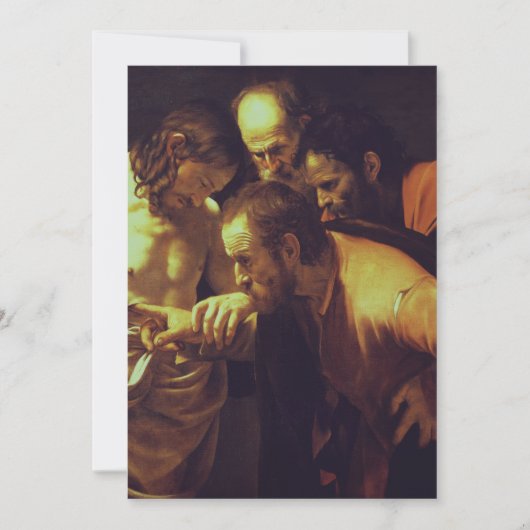 De ongelovigheid van Thomas door Caravaggio Bedankkaart (Voorkant)