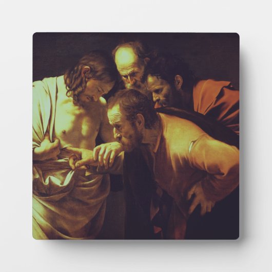 De ongelovigheid van Thomas door Caravaggio Fotoplaat (Voorkant)