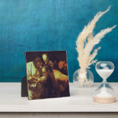 De ongelovigheid van Thomas door Caravaggio Fotoplaat (Insitu)