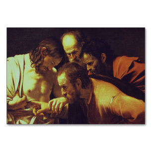 De ongelovigheid van Thomas door Caravaggio Kaart
