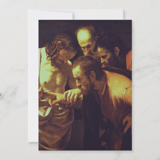 De ongelovigheid van Thomas door Caravaggio Kaart (Voorkant)