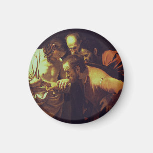De ongelovigheid van Thomas door Caravaggio Magneet