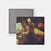 De ongelovigheid van Thomas door Caravaggio Magneet (Voorkant / Achterkant)