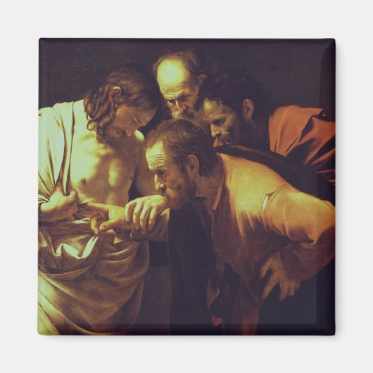 De ongelovigheid van Thomas door Caravaggio Magneet (Voorkant)