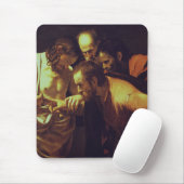 De ongelovigheid van Thomas door Caravaggio Muismat (Met muis)